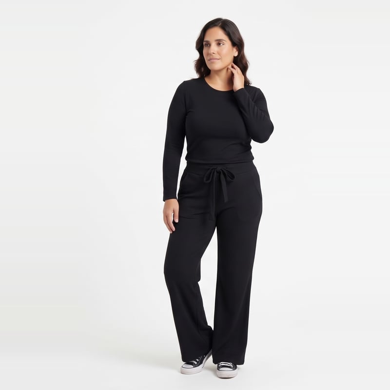 Pantalón Morley Con Lazo y Bolsillos