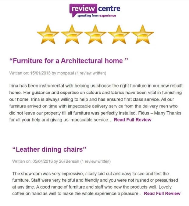 Happy Customer From The Luxury Furniture By Review-Center