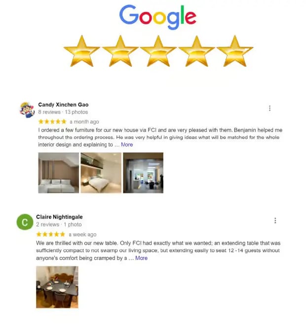 Happy Client Sharing A Positive Review By Google