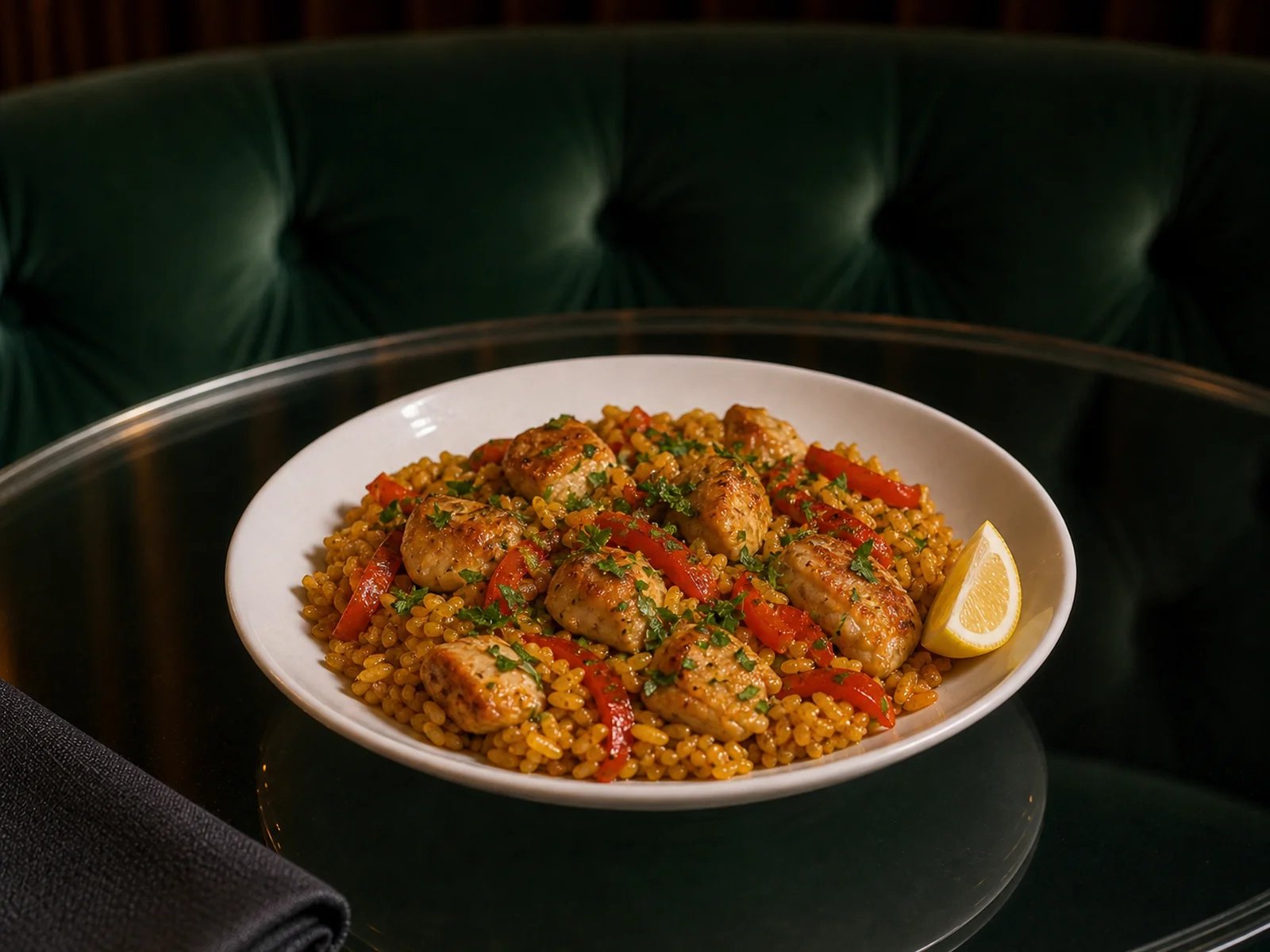 Chicken Rice Skillet with Peppers