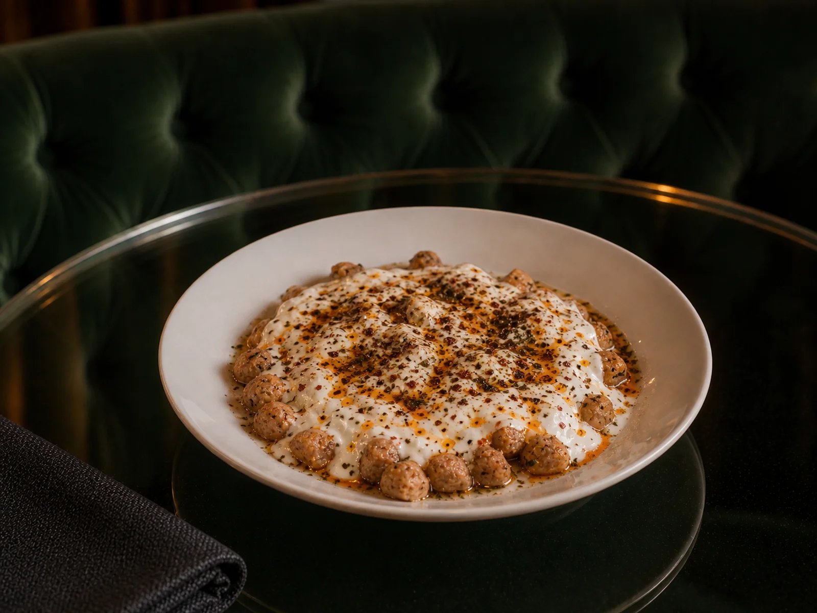 Kilis Bulgur Dumplings with Yogurt and Sumac