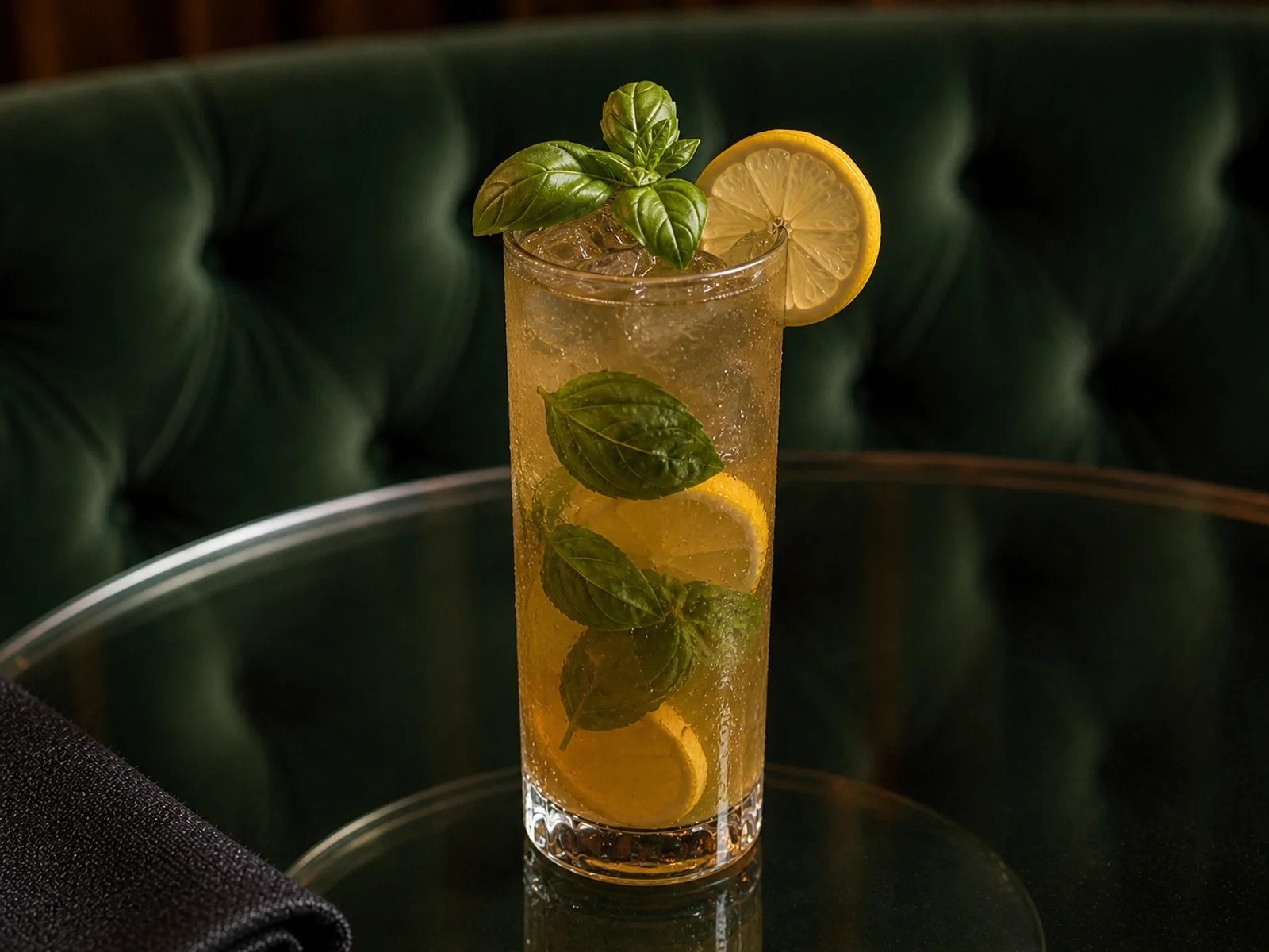 Grape Must and Basil Cooler