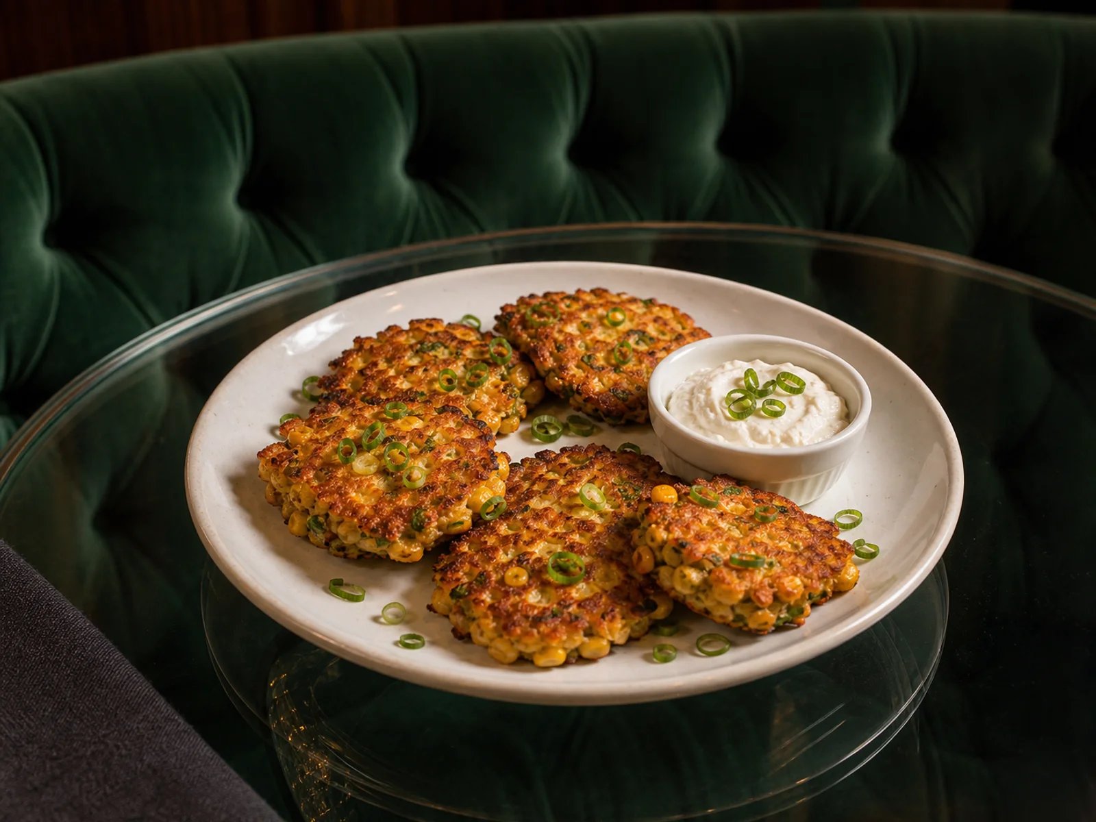 Labneh Corn Fritters