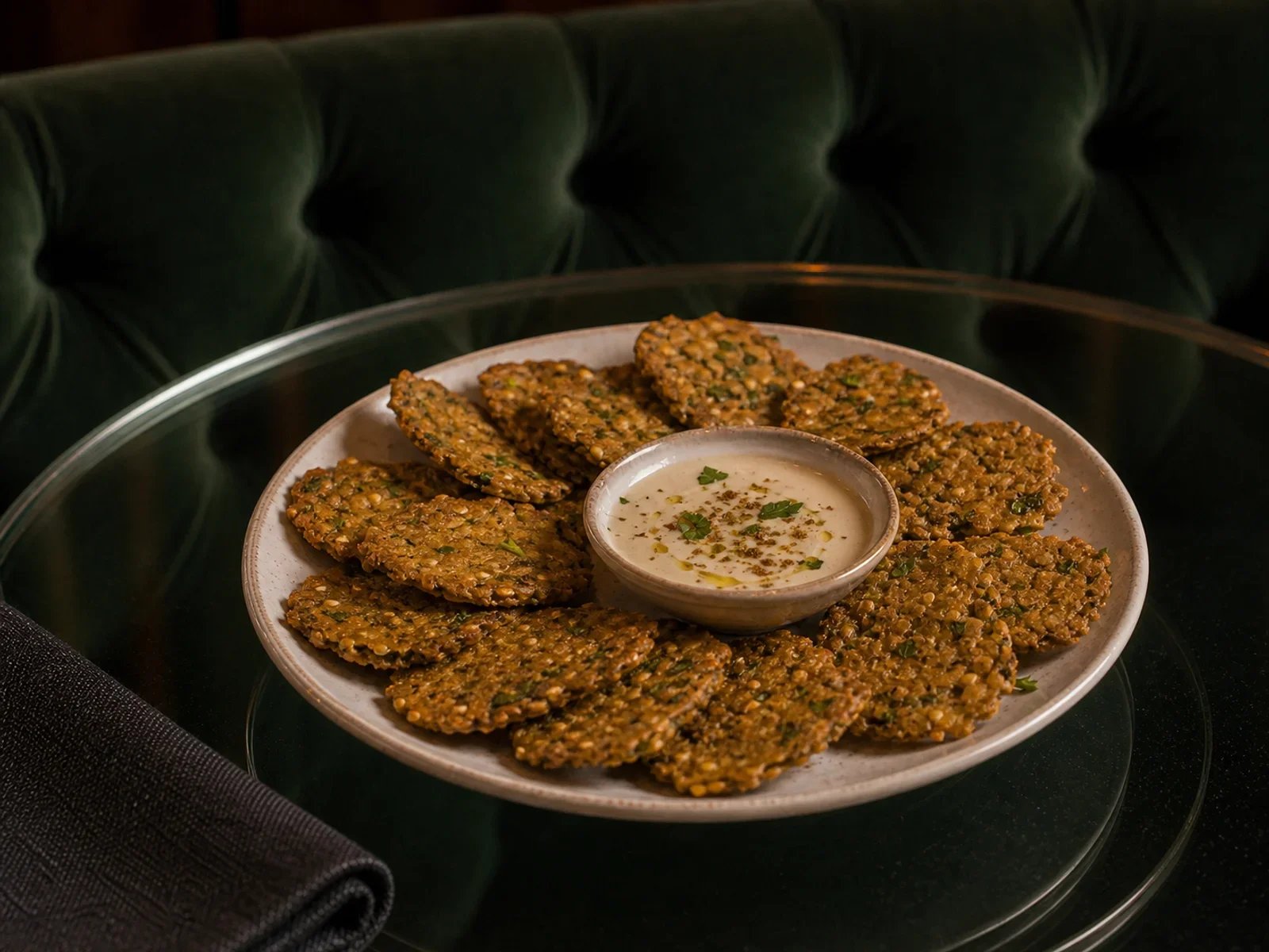 Baked Falafel Chips