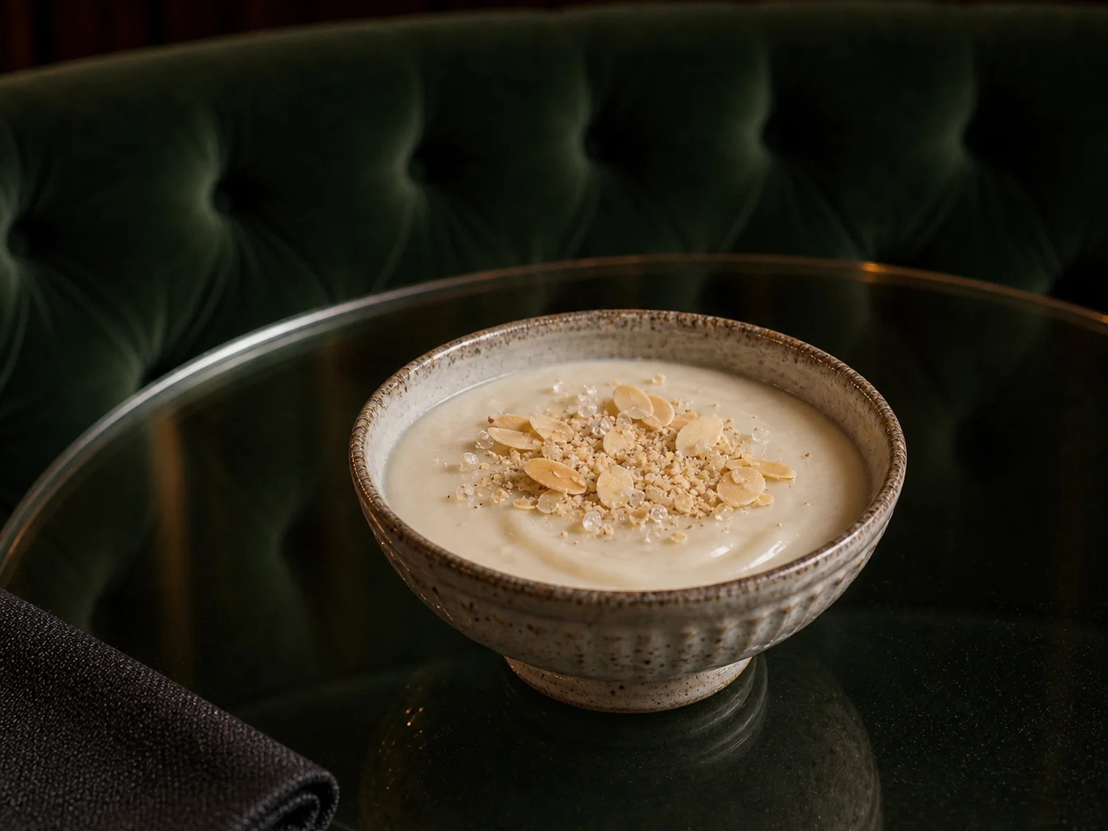 Mastic Almond Pudding