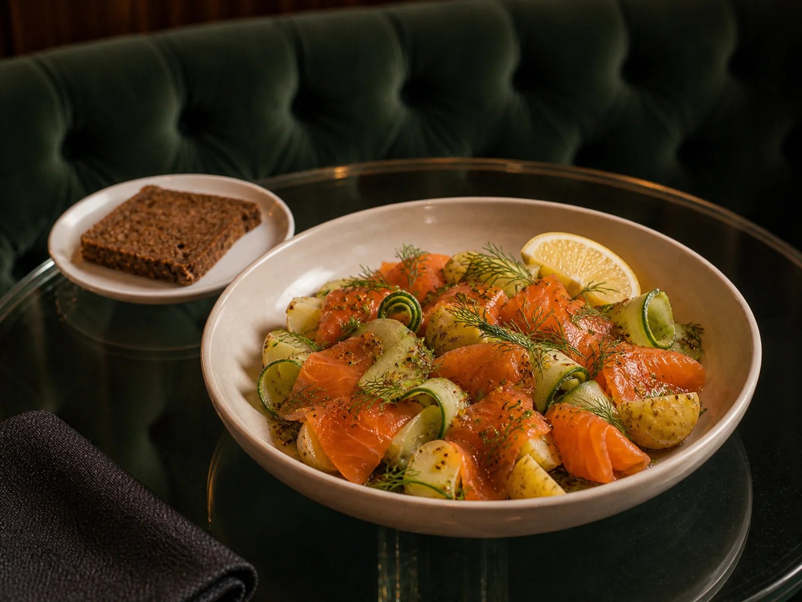 Gravlax-Salat aus Stockholm