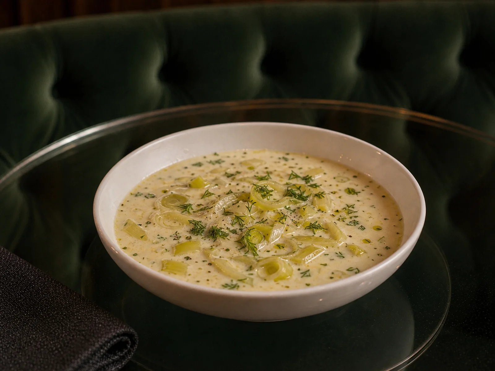 Leek Soup with Yogurt