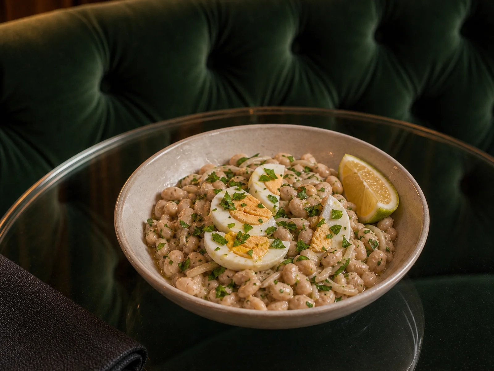 Bergamot Tahini Bean Piyaz