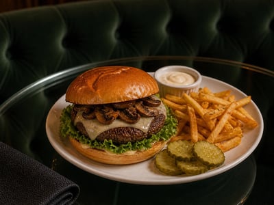 Mushroom Swiss Burger