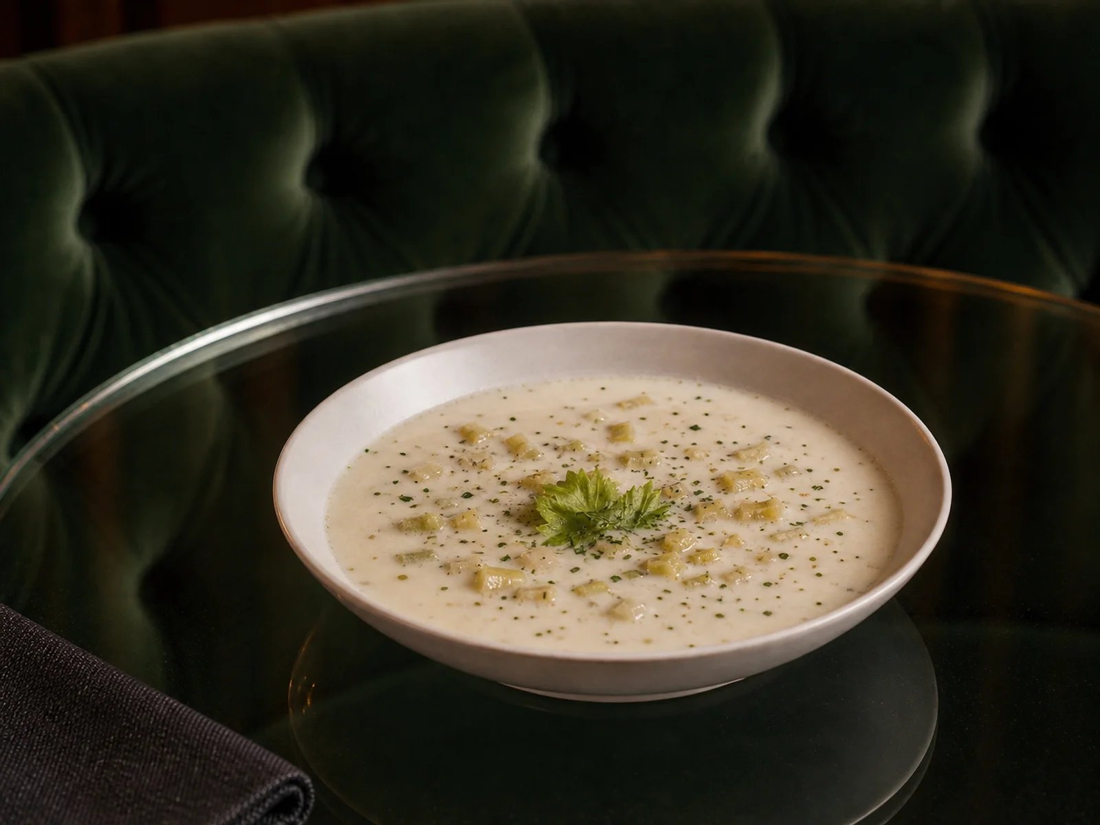 Joghurtsuppe mit Sellerie