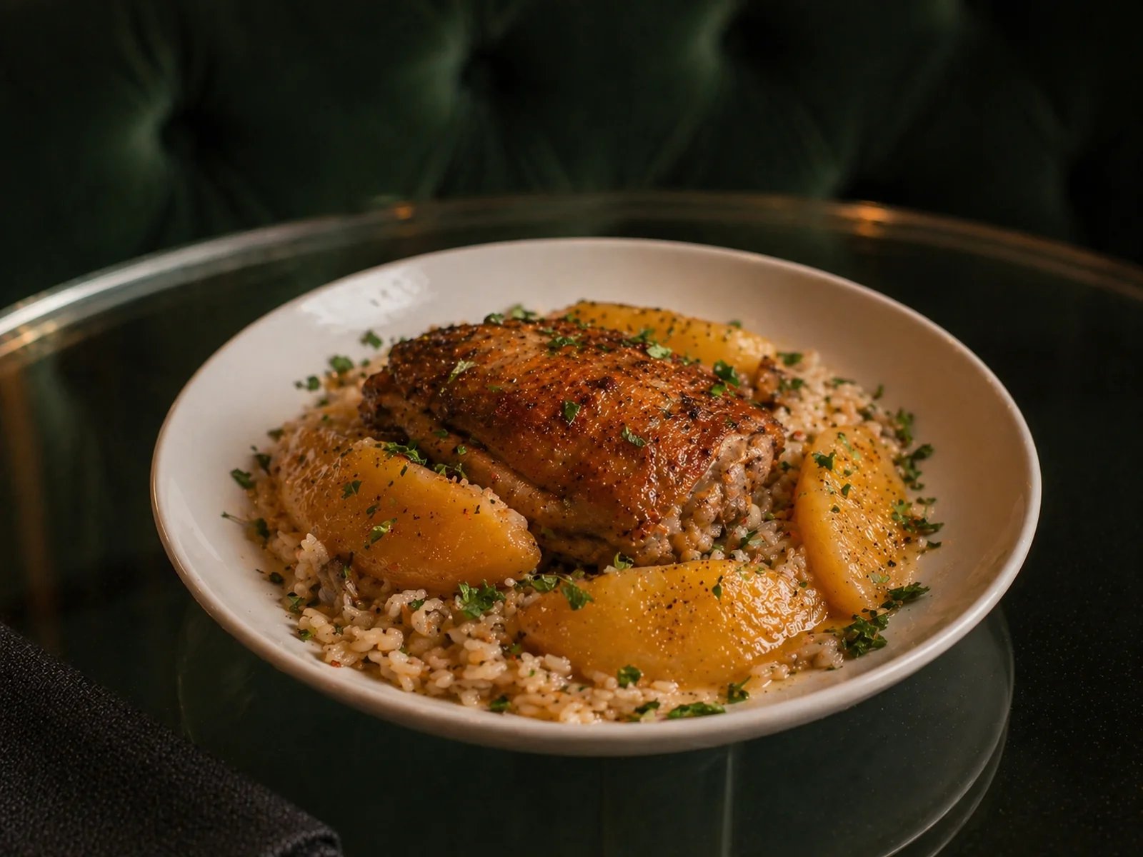 Chicken Kapama with Quince