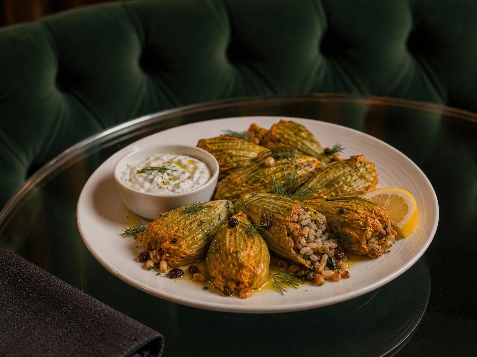 Mugla Stuffed Zucchini Blossoms