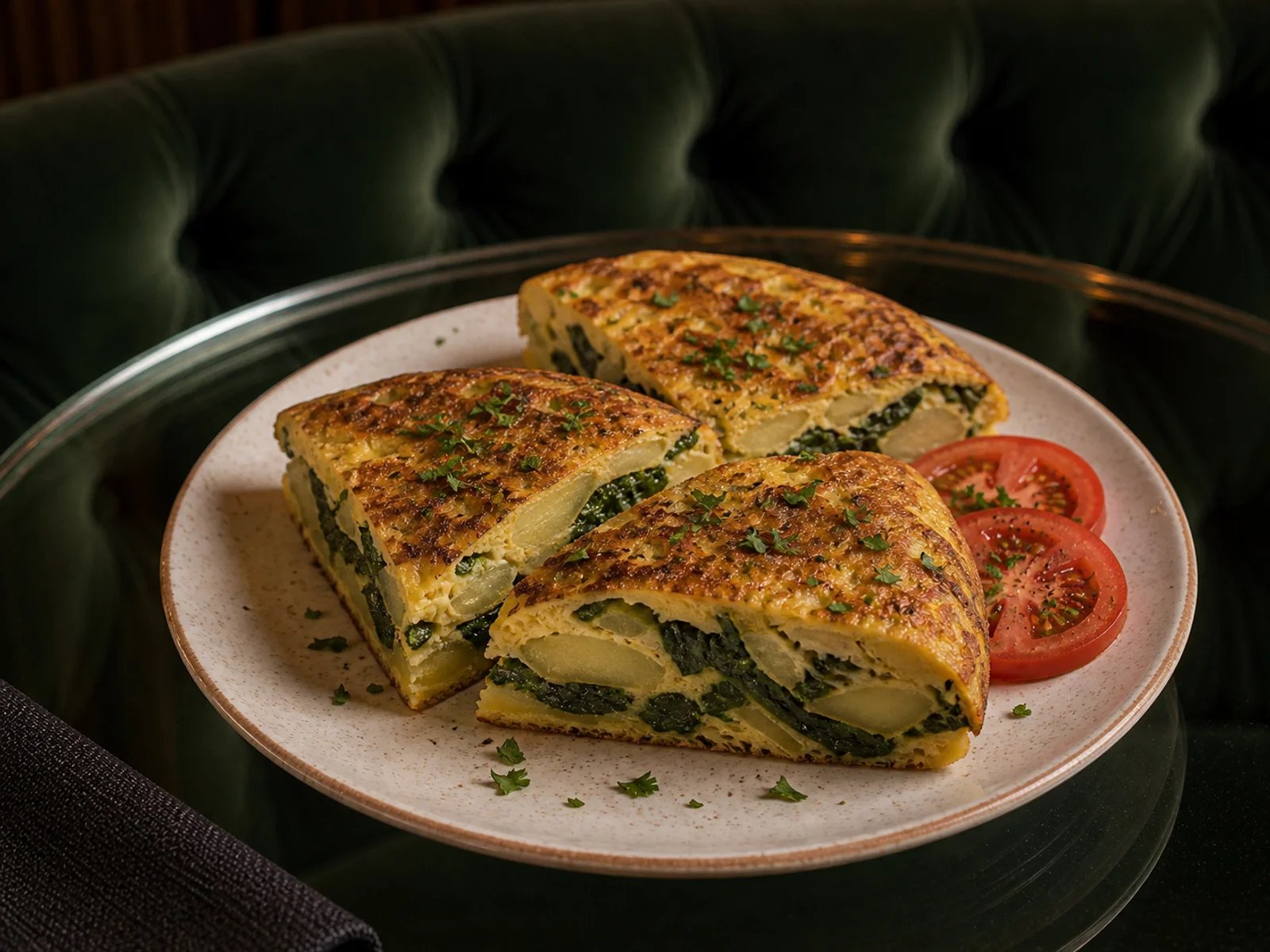 Spinach Tortilla Skillet