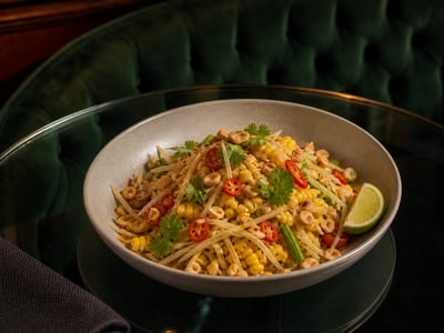 Som Tam with Corn