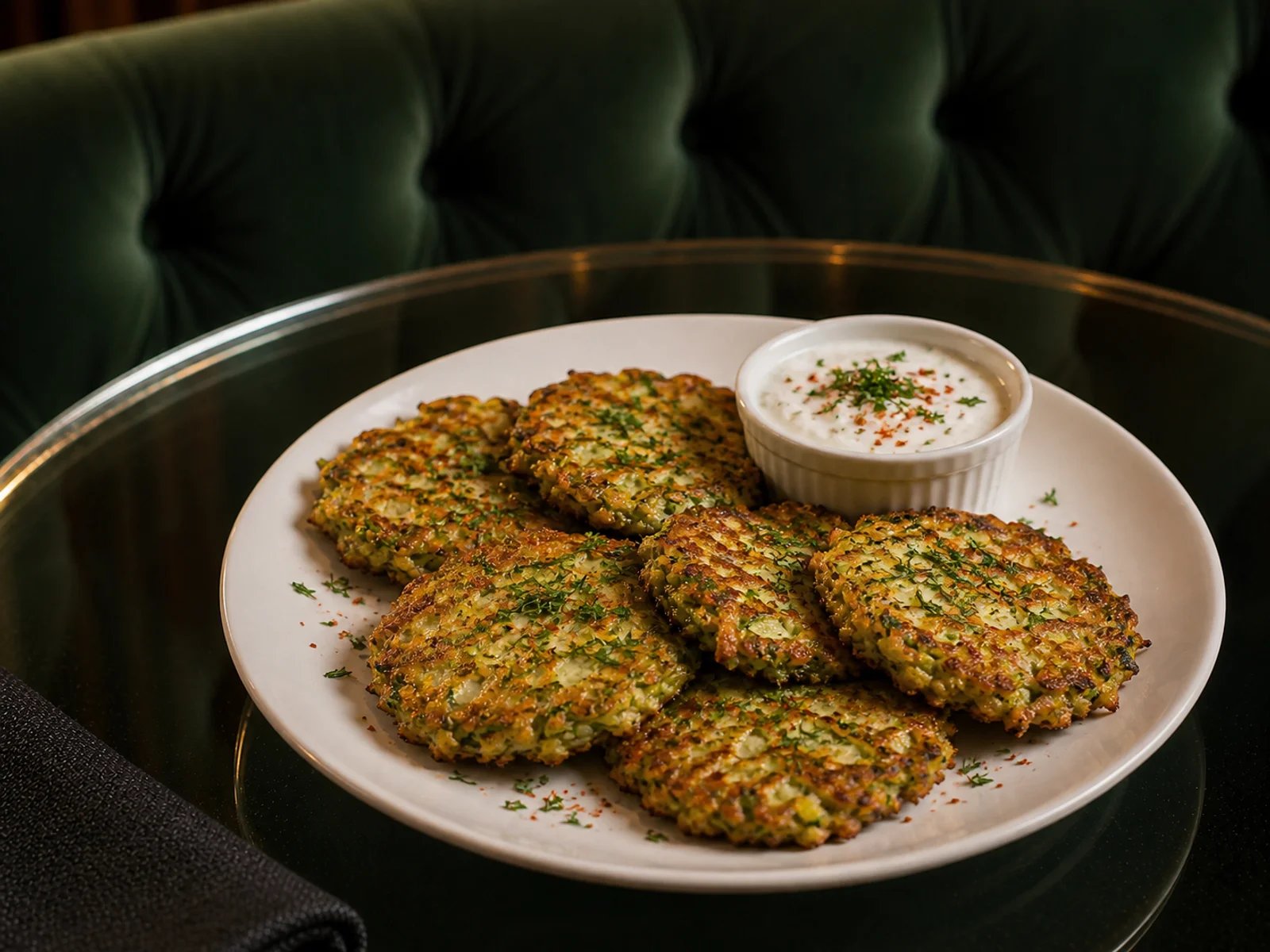 Curd Zucchini Fritters