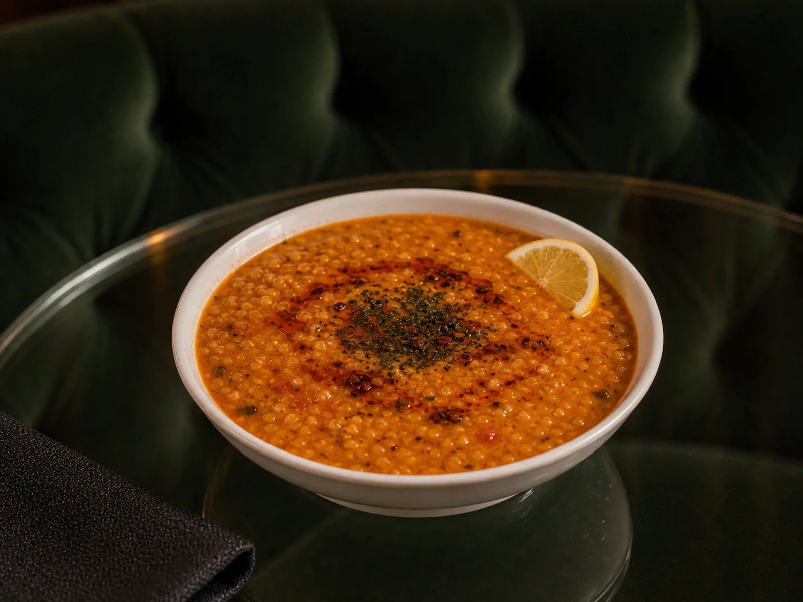 Mahluta Soup with Sumac