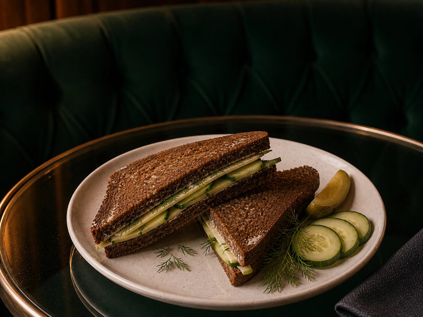 Rye Sandwich with Cheese