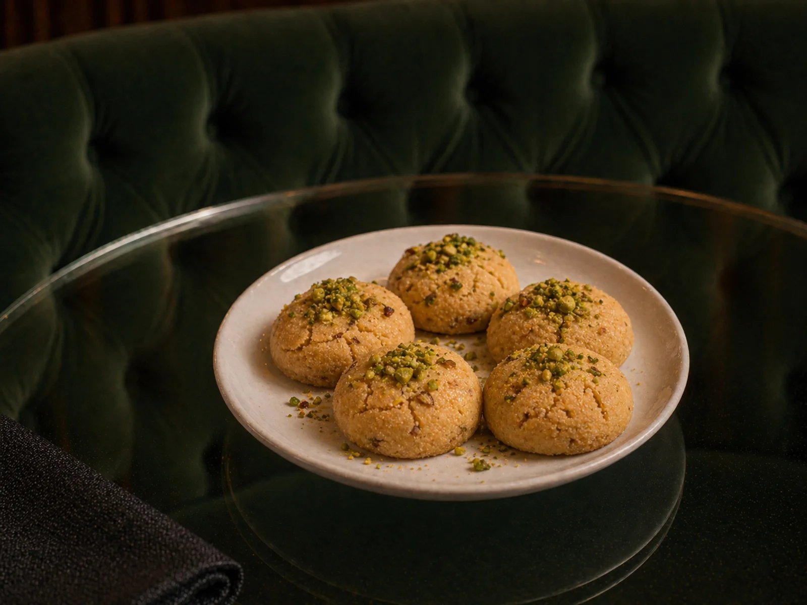 Semolina Pistachio Cookies