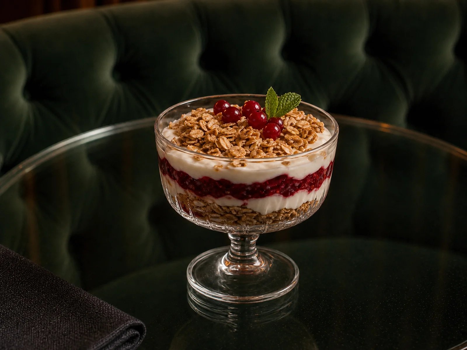 Swedish Lingonberry Yogurt Parfait