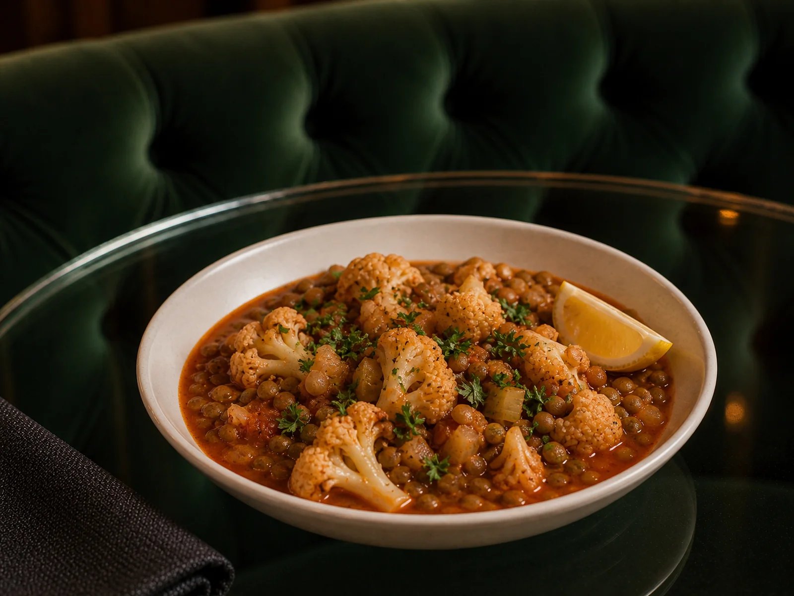 Cauliflower with Lentils