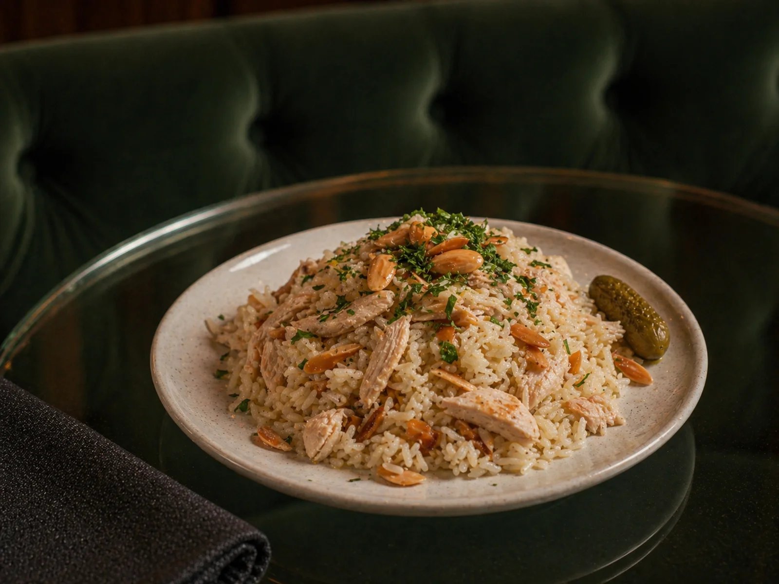 Chicken Rice with Almonds