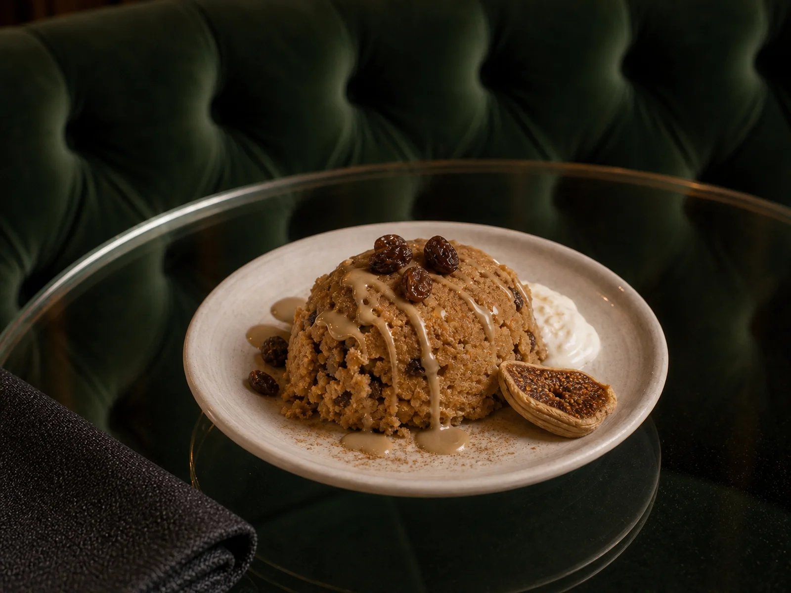 Flour Halva with Tahini and Raisins