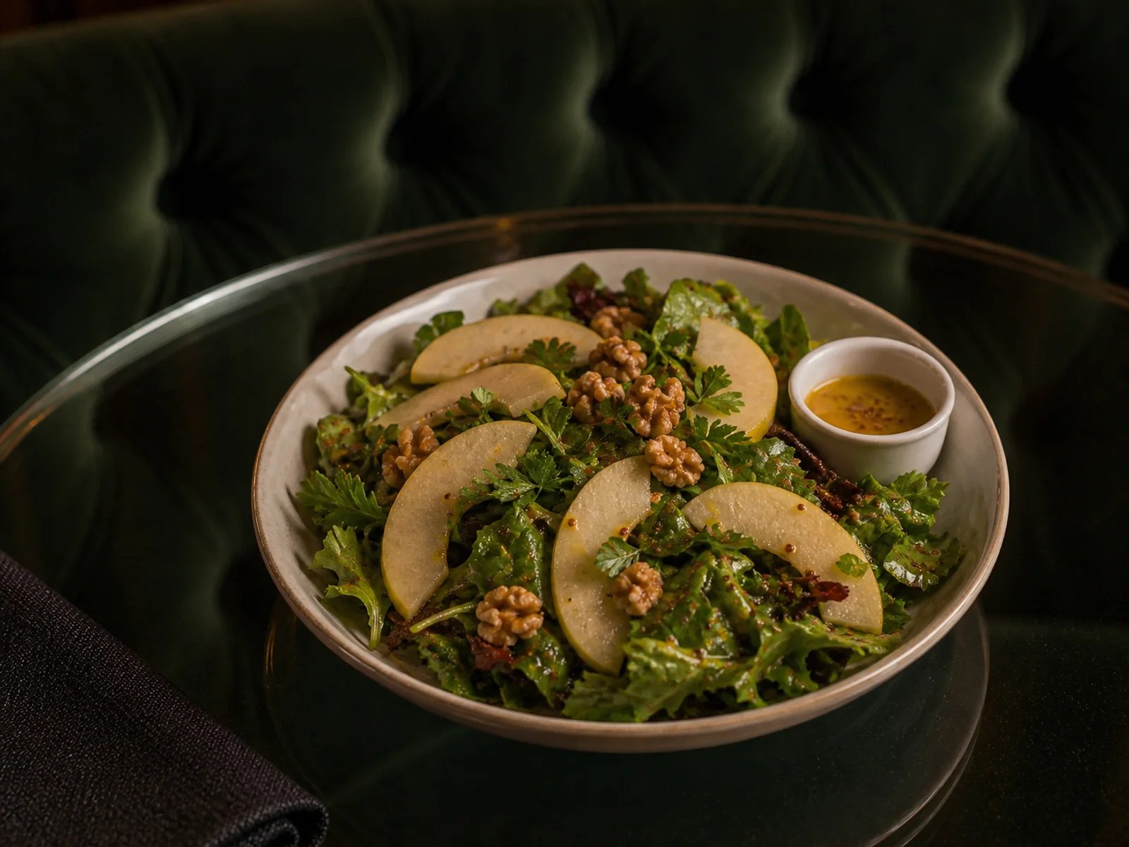 Green Salad with Quince and Mustard