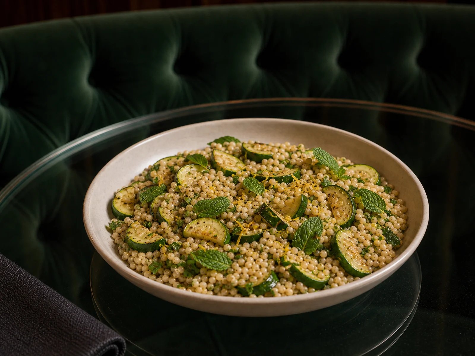 Minted Zucchini Couscous Salad