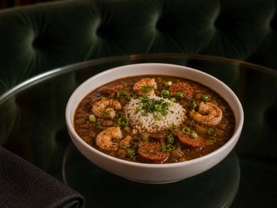 Louisiana Karidesli Gumbo