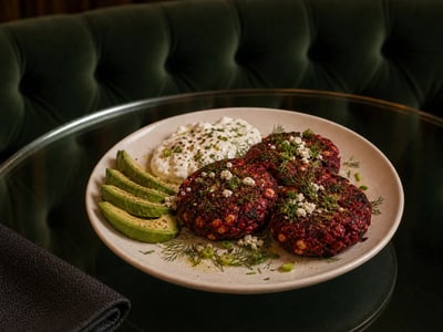 Avustralya Beetroot Feta Fritter