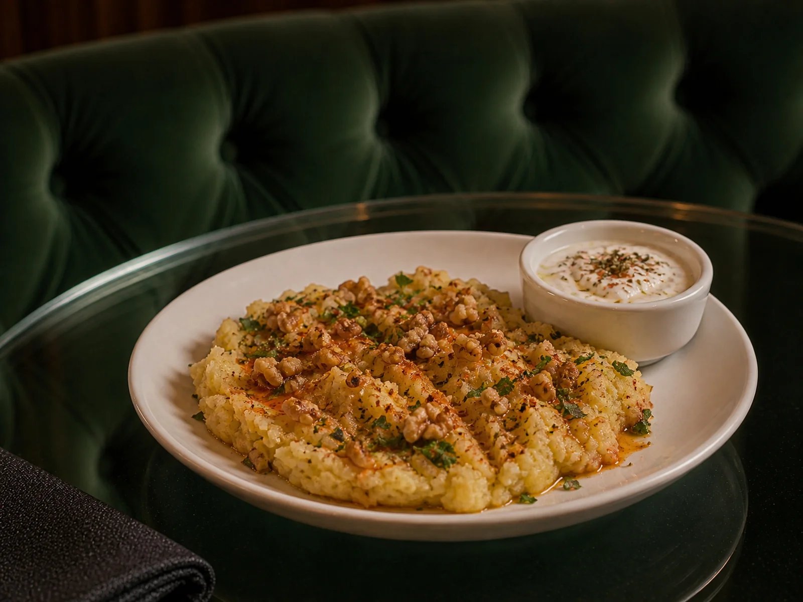 Pressed Potato Mezze with Walnuts