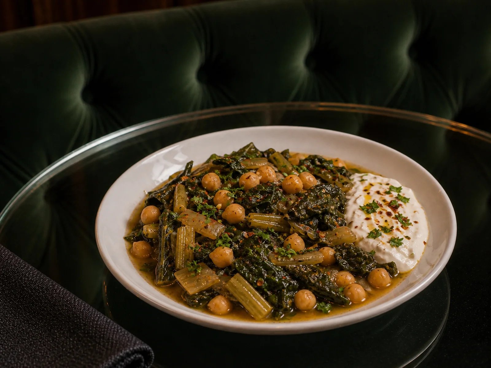 Swiss Chard with Chickpeas