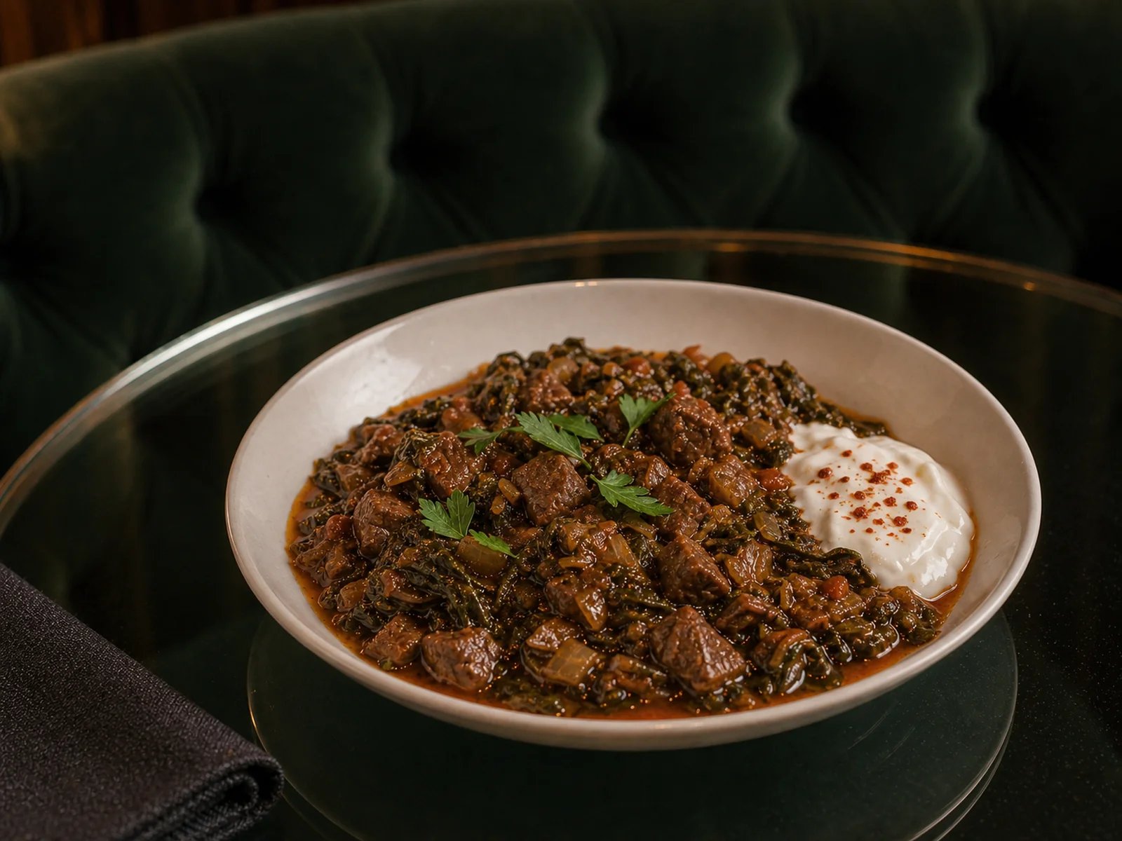Madimak Greens with Meat