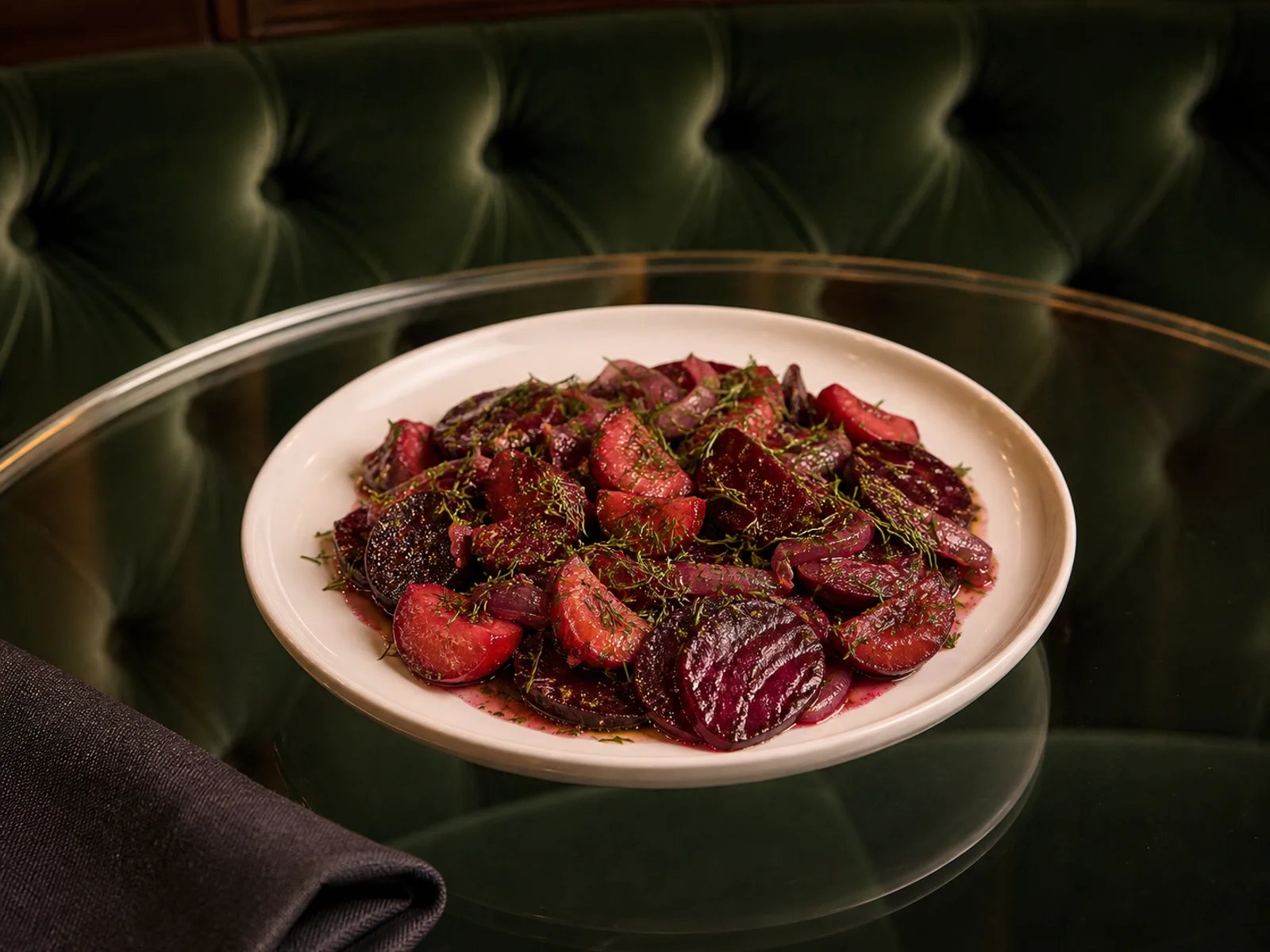 Samsun Beet Saute with Plums