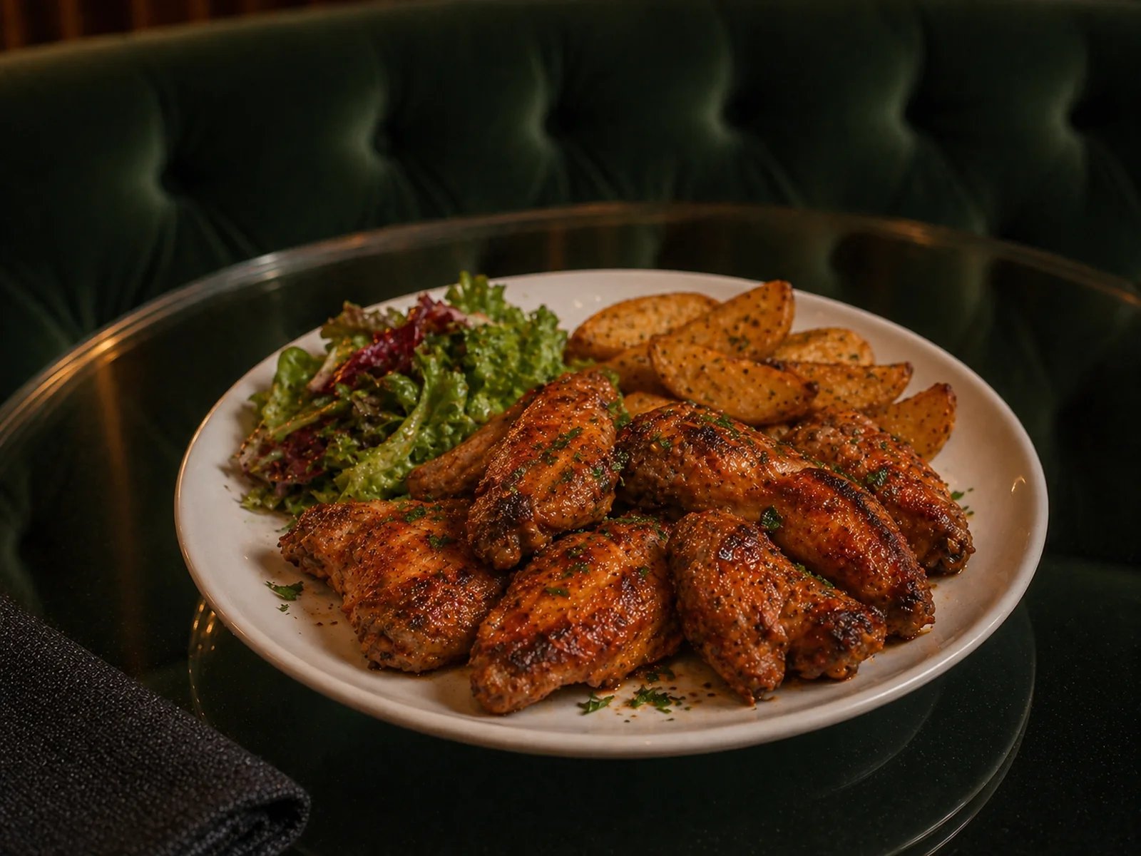Baked Saucy Chicken Wings