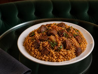 Kavurmalı Bulgur Kapama