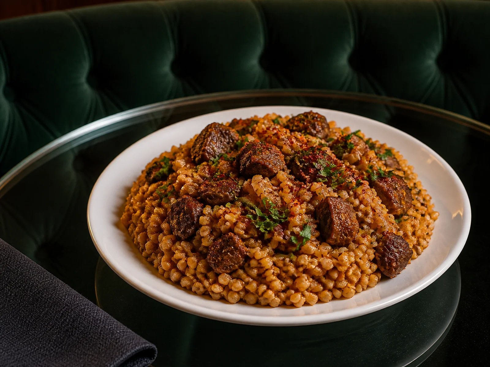 Bulgur Pilaf with Kavurma