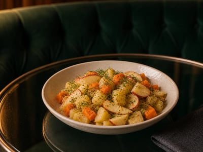 Elma Havuçlu Kök Patates Salatası