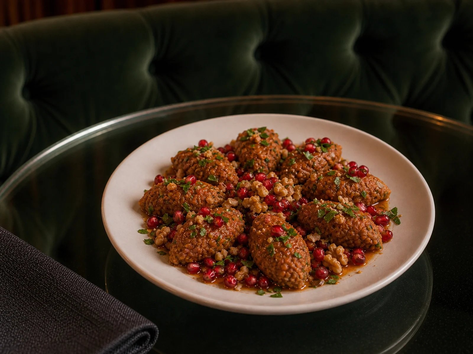 Siirt Bulgur Köfte with Walnut and Pomegranate