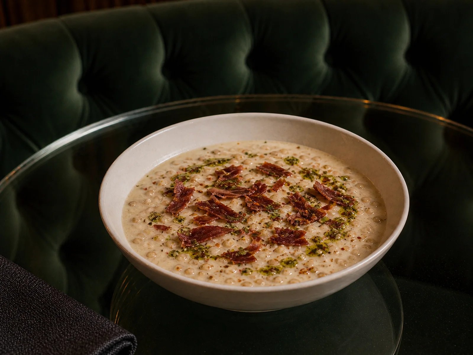 Pastrami Wheat Berry Soup