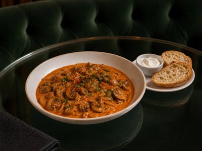 Paprika Soslu Mantar Tava