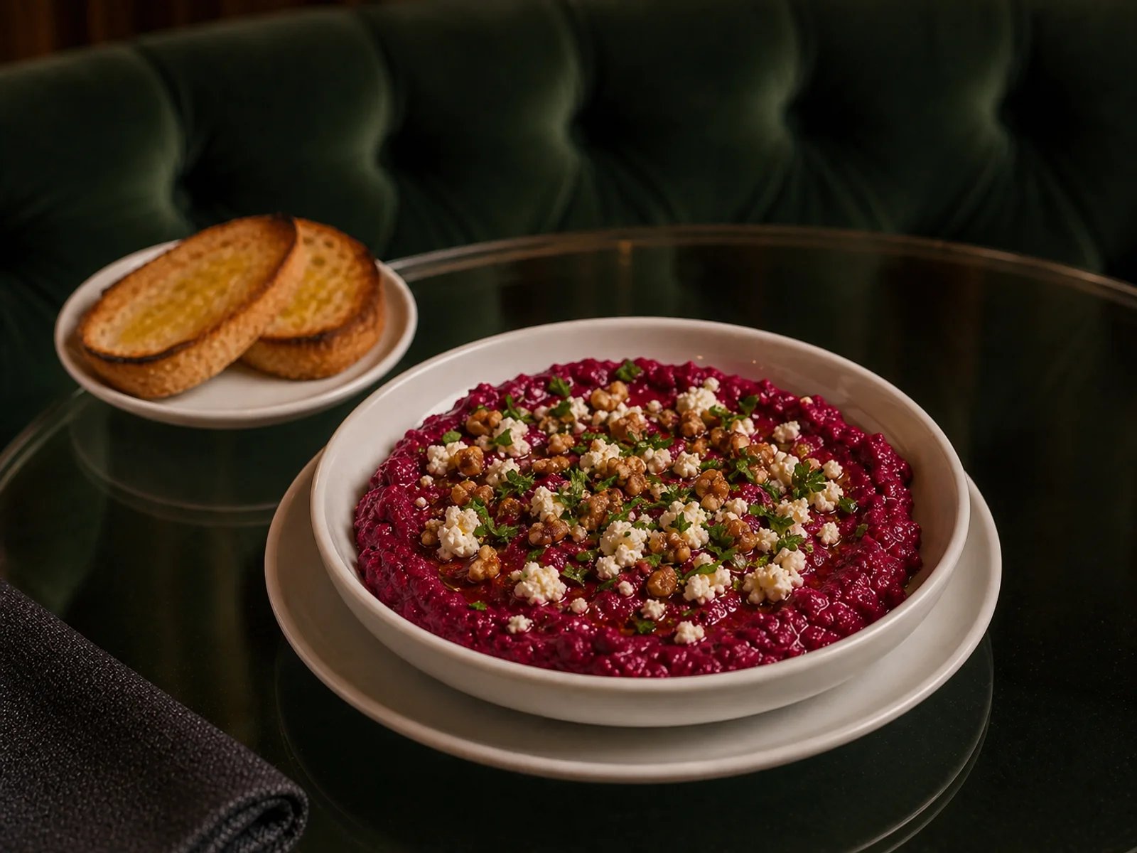 Beet Mash with Lor Cheese
