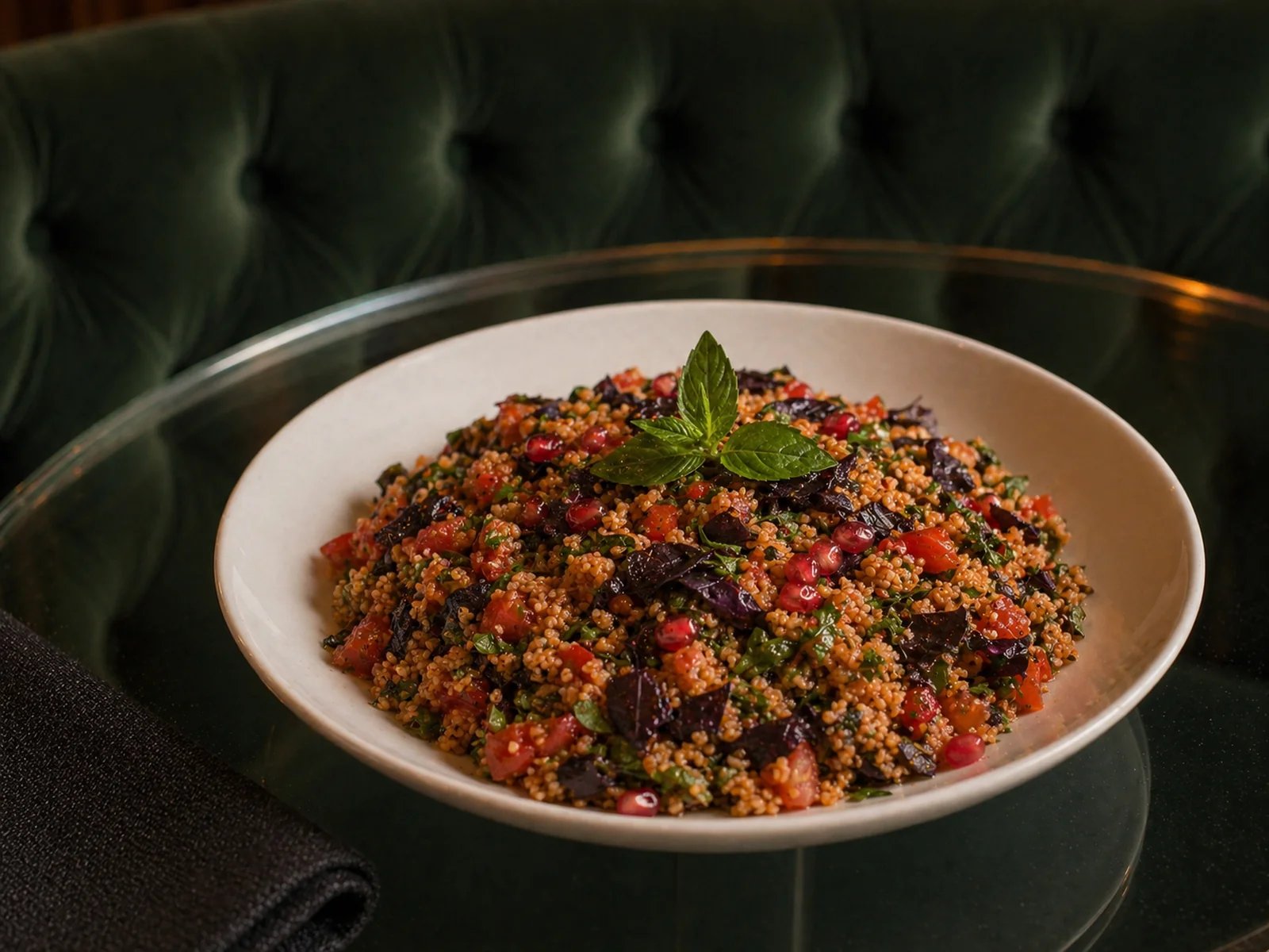 Bulgur Salad with Purple Basil