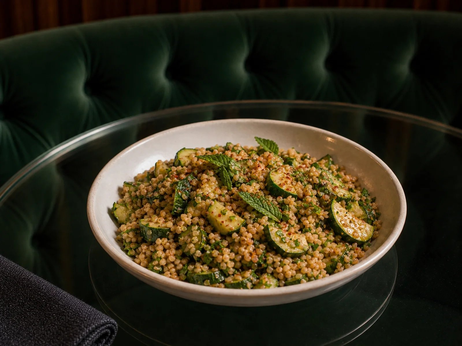 Zucchini-Bulgur-Salat mit Minze
