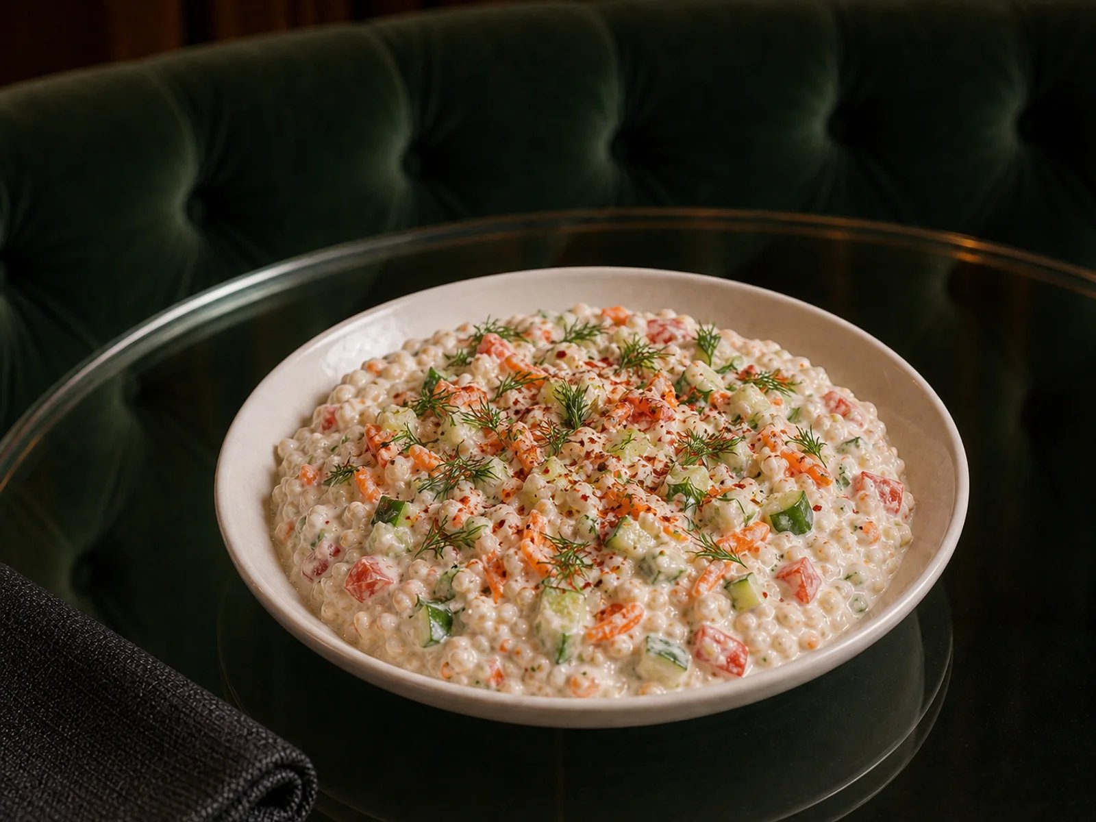 Bulgur Salad with Yogurt and Vegetables