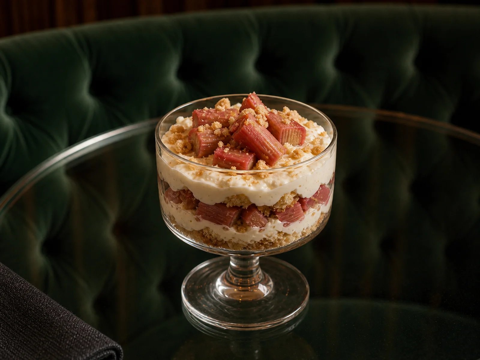 Rhubarb Cream Cups