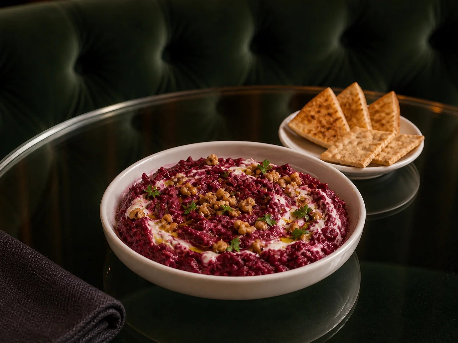 Rote-Bete-Dip mit Walnüssen