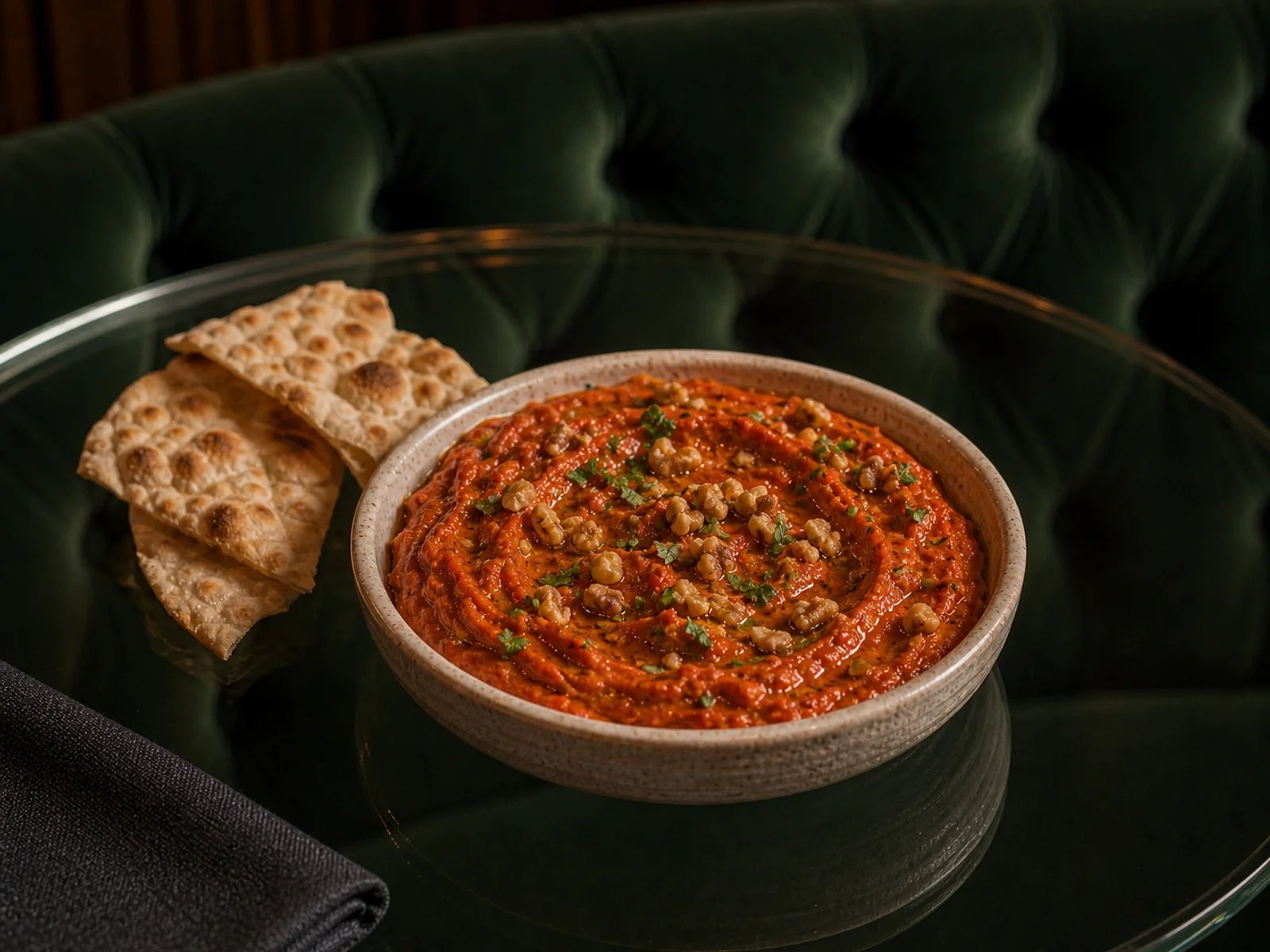 Whipped Pepper Spread with Walnut