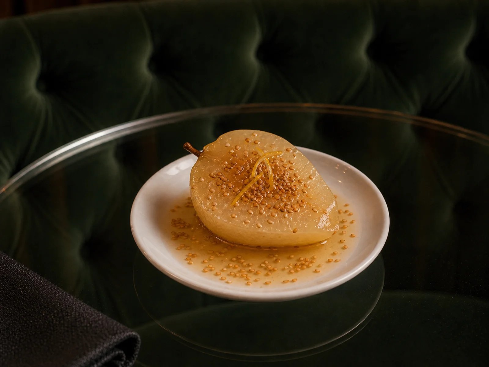 Bursa Pear Dessert with Sesame