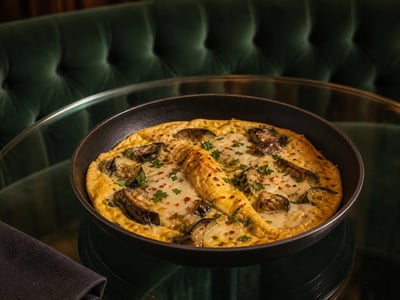 Patlıcanlı Kaşarlı Omlet